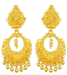 Gold earrings