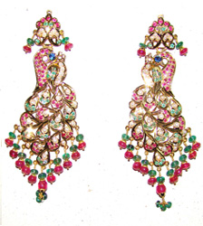 Jadau earrings