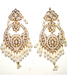 Jadau earrings