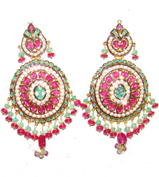 Jadau earrings